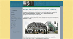 Desktop Screenshot of hotel-goethe-haus.de